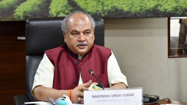 The Union Minister for Agriculture Farmers Welfare Rural Development and Panchayati Raj Narendra Singh Tomar