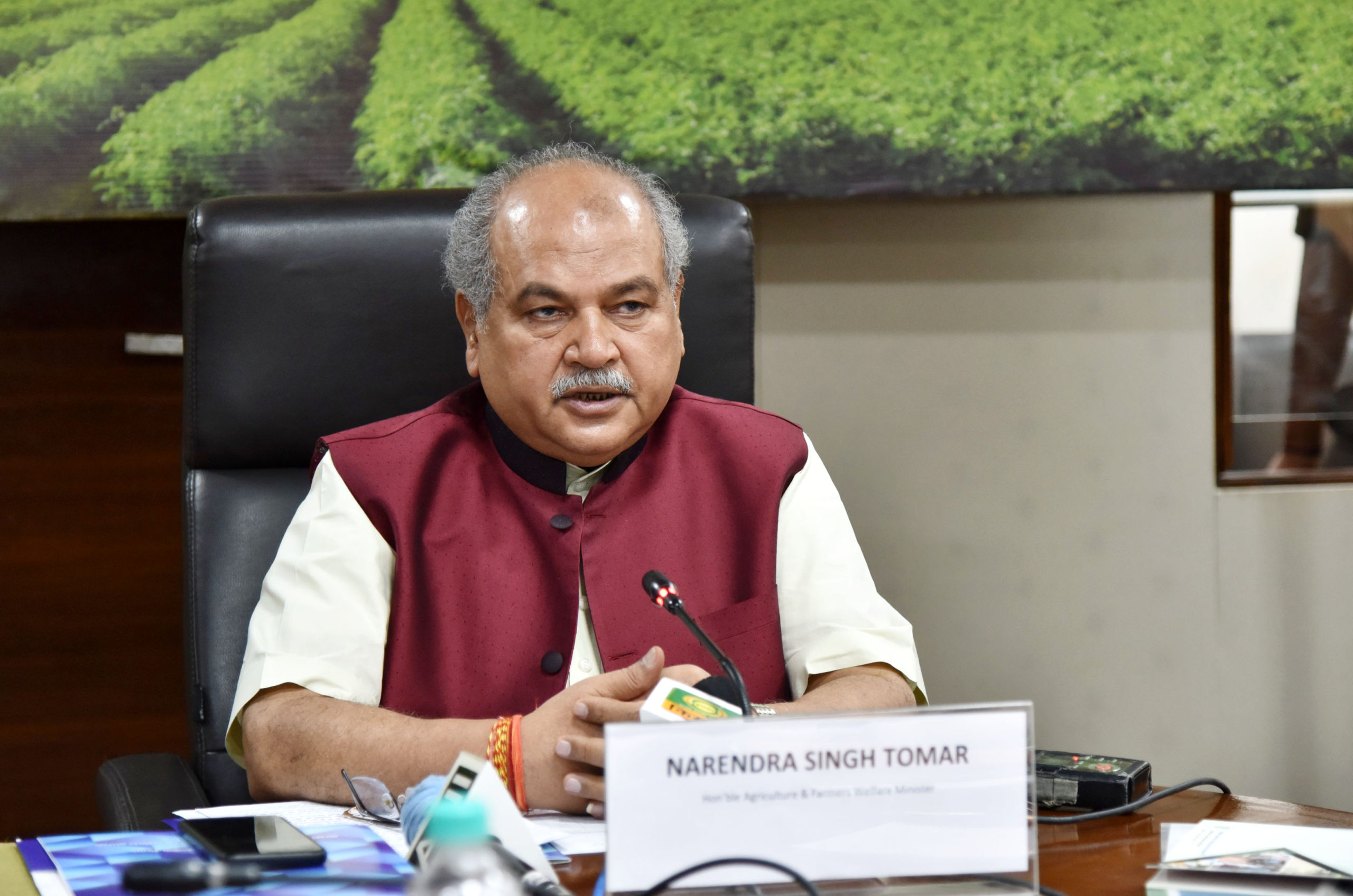 The Union Minister for Agriculture Farmers Welfare Rural Development and Panchayati Raj Narendra Singh Tomar